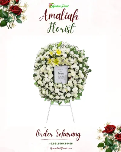 Krans Bunga Duka Cita di Siwalankerto