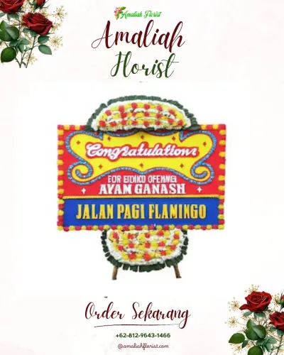 Bunga Papan Congratulation di Siwalankerto
